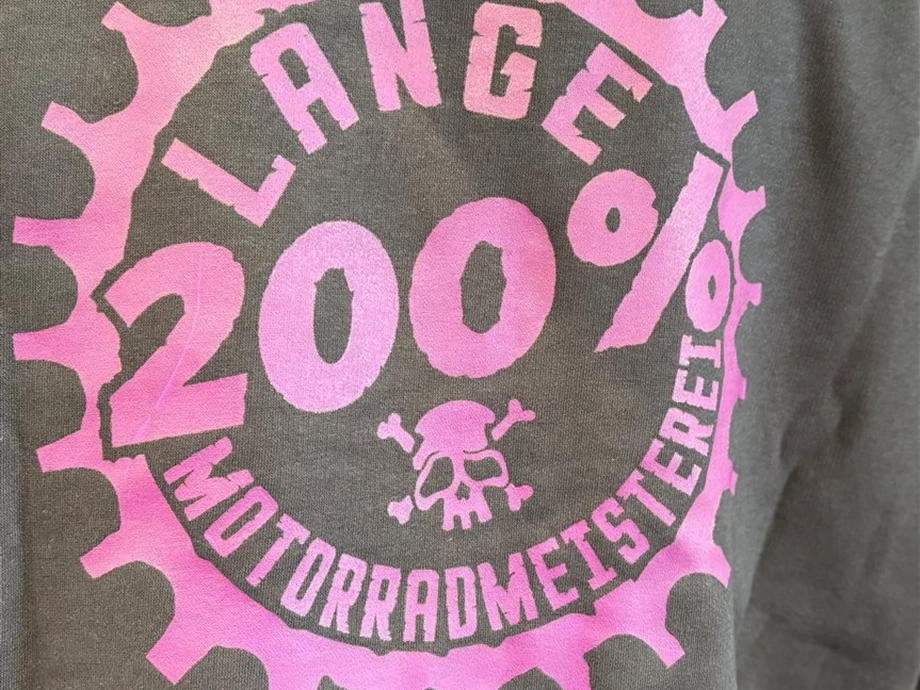 Hoodie  - Navi blue mit Print in Lila Bild 5: Hoodie  - Navi blue mit Print in Lila