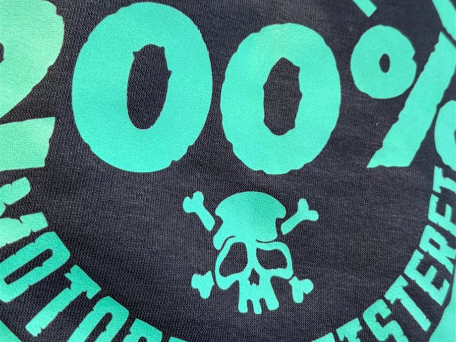 Hoodie - Navi blue mit Print in Türkis Bild 5: Hoodie - Navi blue mit Print in Türkis