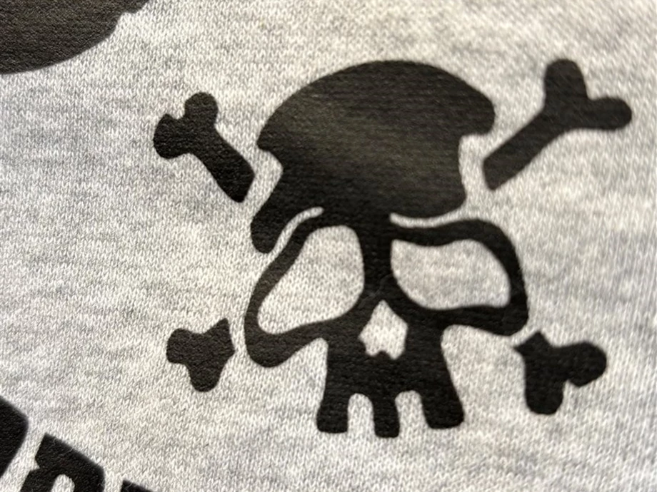 Hoodie - Hellgrau mit Print in Schwarz Bild 6: Hoodie - Hellgrau mit Print in Schwarz