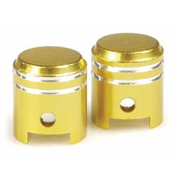 Ventilkappen mit Motiv "Kolben" gold