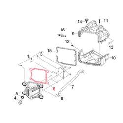 Ventildeckeldichtung PIAGGIO, 845339 für Vespa LX/S/Primavera/Sprint 50ccm 4T AC 4-Ventil
