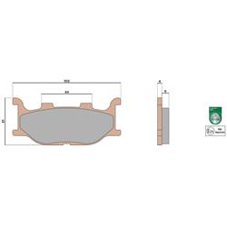 Bremsbeläge MALOSSI MHR Synt S55 6215033BS