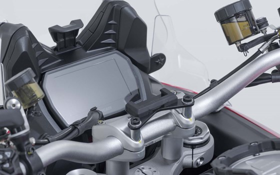 Navi-Halter am Lenker. Schwarz. Ducati Multistrada V4 (20-), V2 (24-). - Bild 3