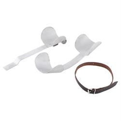 Reserveradhalter "Sei Giorni Style", für geschlossene 8" Felge, Durchstieg längs für Vespa 98/125 V1-15/V30-33/VU/VM/VN/VNA/Hoffmann/VNB/ACMA/150 VL/VB/VBA/VBB