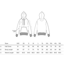 Kapuzen-Sweatshirt/Hoodie SIP mit Herz aus "Vespa" Seitenhauben Größe: S Unisex