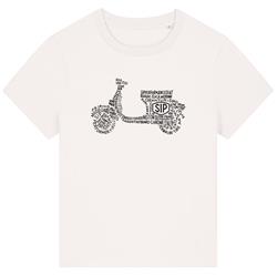 T-Shirt SIP Lettering mit Motiv Vespa Größe: M für Frauen