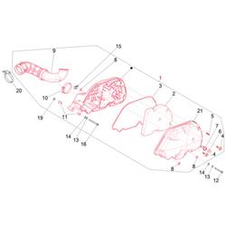 Luftfilterkasten PIAGGIO für Vespa GTS/GTS Super/GTV 300ccm HPE (`18-)