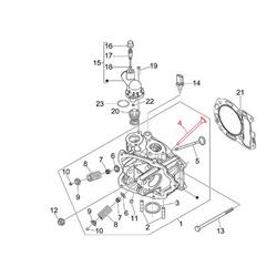 Auslassventil PIAGGIO für Vespa GTS/GTS Super/GTV 300ccm HPE (`18-)