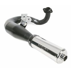 Rennauspuff SIP EVO NT, Stahl schwarz, Dämpfer: Edelstahl Farbe (ESD): silber für Vespa T5