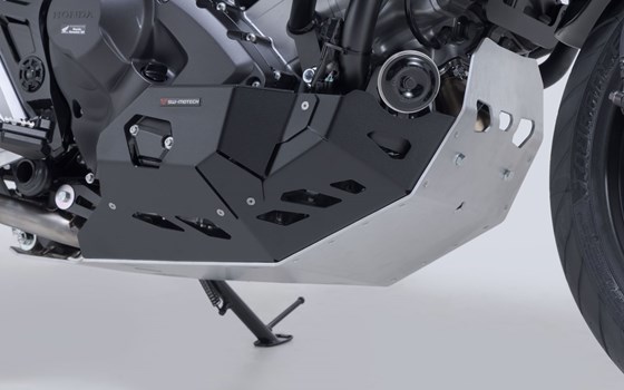Motorschutz. Schwarz/Silbern. Honda NC700 / NC750 mit DCT. - Bild 4