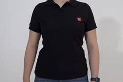 Polo-Shirt. Core Line. Schwarz. Damen. Größe XS.