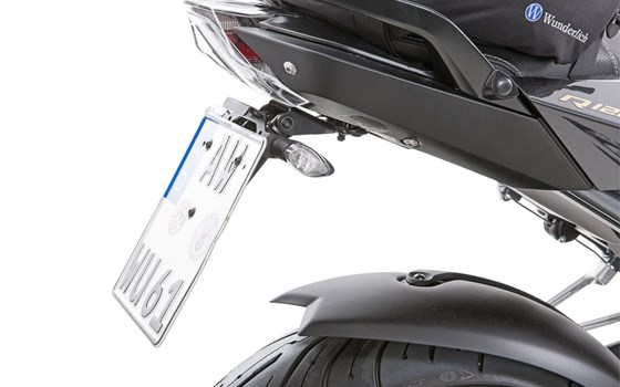 Blinkerhalter Kennzeichenträger für original Blinker- schwarz - Bild 1