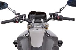 Rohrlenker - schwarz - vorgebohrt