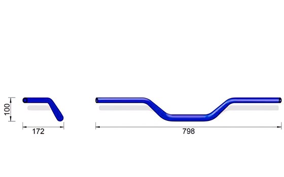 Rohrlenker - schwarz - vorgebohrt - Bild 3