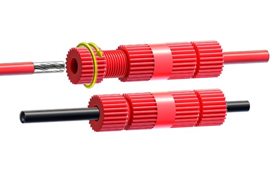 Kabelverbinder Posi-Lock Mini - 5 Stück - rot - klein - Bild 3