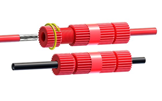 Kabelverbinder Posi-Lock - 5 Stück - rot - groß - Bild 3