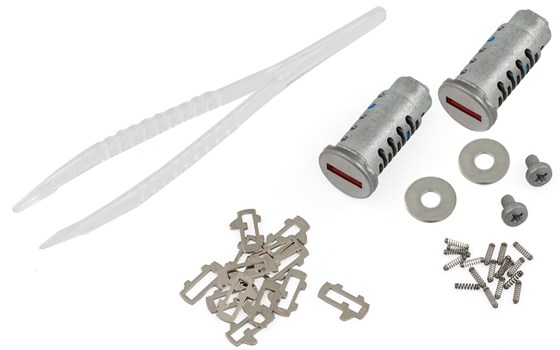 Codierbares Schloss für X-BAG X32 Seitentaschen - silber - Satz - Bild 1