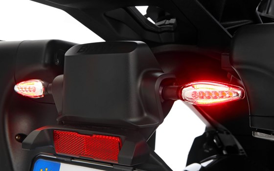 KOSO LED Blinker Sonic mit Rücklicht+Bremslichtfunktion - matt schwarz - Satz - Bild 1