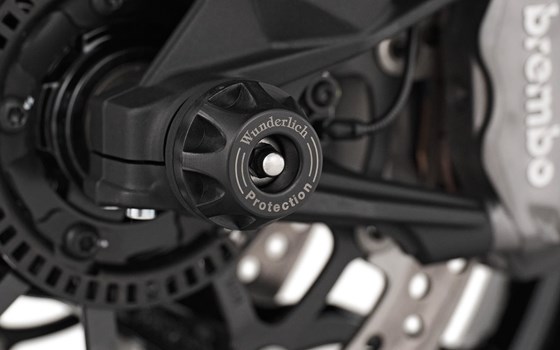 Achs-Schutzpads DOUBLESHOCK Multistrada V2 - schwarz - vorne - Bild 1