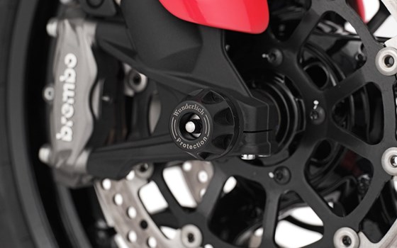 Achs-Schutzpads DOUBLESHOCK Multistrada V2 - schwarz - vorne - Bild 2