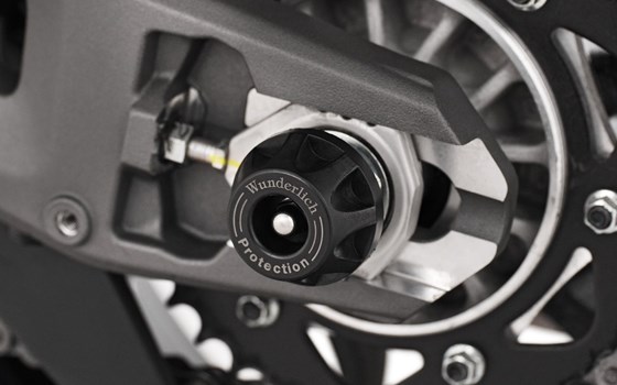 Achs-Schutzpads DOUBLESHOCK Multistrada V2 - schwarz - hinten - Bild 1