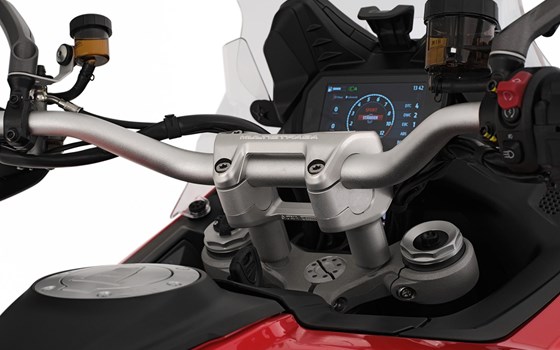 Lenkererhöhung ERGO Multistrada V2 - silber - 25 mm - Bild 2