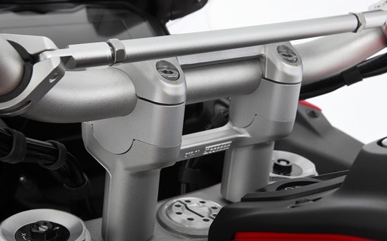 Lenkererhöhung ERGO Multistrada V2 - silber - 25 mm - Bild 3