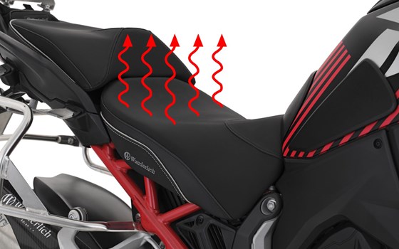 Fahrersitzbank AKTIVKOMFORT mit Sitzheizung Multistrada V4 - schwarz - tief - Bild 1