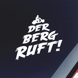 Aufkleber mit Motiv "Der Berg ruft!"