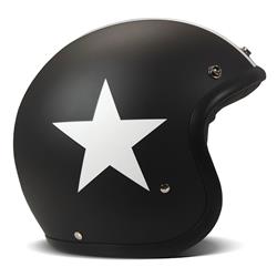 Helm DMD RETRO Star Black, schwarz matt, Gr. L, 58cm Jethelm