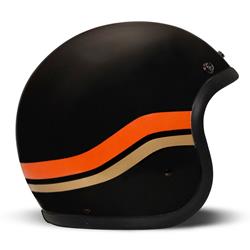 Helm DMD RETRO Sunset, schwarz matt, Gr. S, 55cm Jethelm