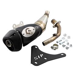 Rennauspuff SIP SERIES PORDOI für Vespa Primavera/Sprint 125-150ccm i.e. 3V 4T AC für PIAGGIO 3V LEM (Euro3)/iGet (Euro4/Euro5)