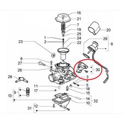 Aufnahme PIAGGIO, E-Choke, 842519 für Vespa GTS/GTV/GT/GT L 125-200ccm 4T LC