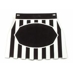 Spritzlappen schwarz/weiß gestreift