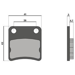 Bremsbeläge MALOSSI S20 6215913