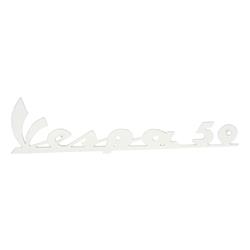 Schriftzug Vespa 50 Beinschild vorne 90494 98557 für Vespa 50 N, V5A1T 11600 - > 283299
