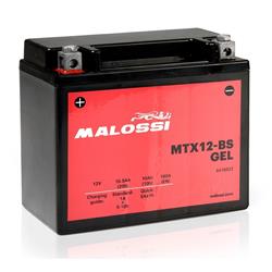 Batterie MALOSSI 12V/10Ah, MTX12-BS GEL für Vespa LX/LXV/S 125/150ccm 4T AC Euro3/i.e./3V