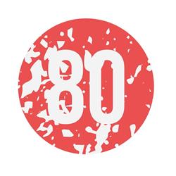 Aufkleber mit Motiv Tempo 80