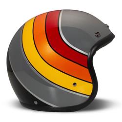 Helm DMD RETRO Curve, grau glänzend, Gr. XXL, 61cm Jethelm