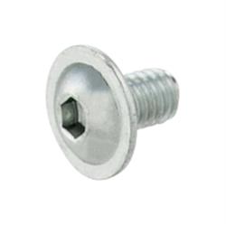 Schraube M4x6 mm, Abgeflachter Halbrundkopf mit Bund