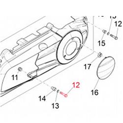 Schraube Variodeckel M6x50 mm, Sechskant mit Flansch, PIAGGIO für Vespa LX/S/Primavera/Sprint/GTS Super/946 125-150ccm