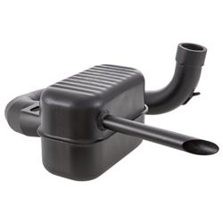 Rennauspuff Road, Stahl schwarz für Vespa 125 VM/VN/150 VL/VB1T/VGL1T