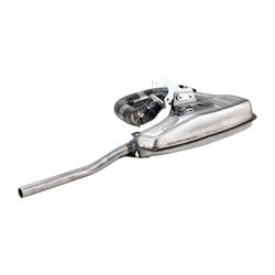Rennauspuff Clubsport, Stahl klarlackiert für Lambretta 125 LI/LIS/DL/GP/150 LI/LIS/SX/DL/GP/175 TV 2°-3°/200 TV/SX/DL/GP