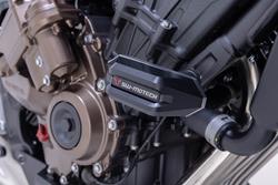 Sturzpad-Kit. Schwarz. Honda CB650R E-Clutch (23-).