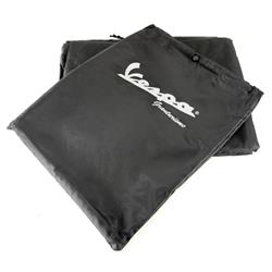 Faltgarage PIAGGIO mit Vespa Schriftzug schwarz für Vespa ET2/ET4/LX/LXV/S/Primavera/Sprint 50-150ccm, für Vespa PX/T5