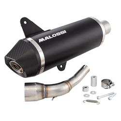 Rennauspuff MALOSSI RX Black Edition 3218016.K0 für Vespa GTS/GTS Super/GTV 300ccm (`16-`20)