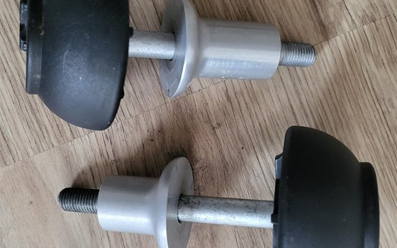 Schwarze Sturzpads/Crashpads von LSL (550S094) zur Montage am Rahmen inkl. Montagekit - Bild 2