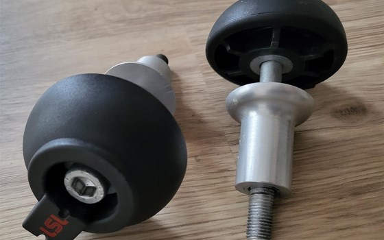 Schwarze Sturzpads/Crashpads von LSL (550S094) zur Montage am Rahmen inkl. Montagekit - Bild 4