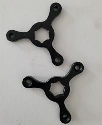 1 Paar Versteller für Gabelvorspannung in Schwarz