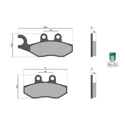 Bremsbeläge MALOSSI Sport S51 6215013BB
